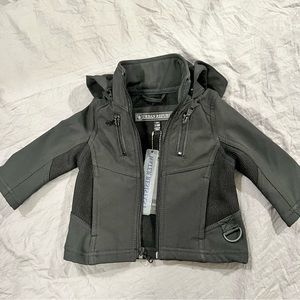 Urban Republic Infant Hooded Jacket Sz 3/6 months Black